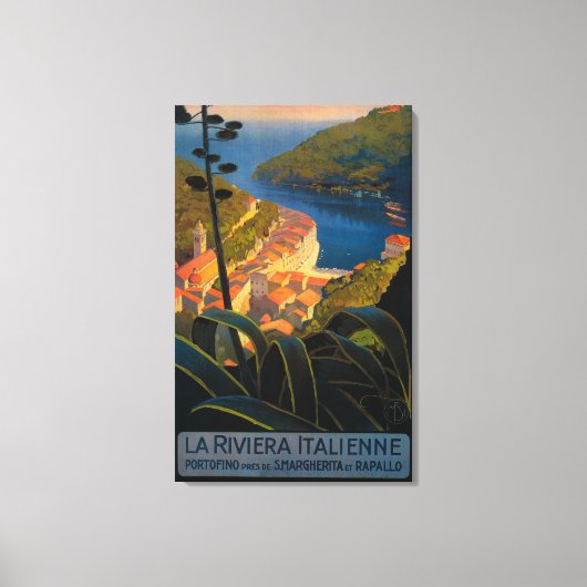 La Riviera Italienne Leinwanddruck (Vorderseite)