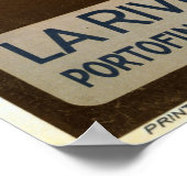 La Riviera Italienne Portofino Reiseplakat 1920 Poster (Ecke)