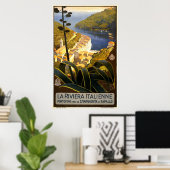 La Riviera italienne Poster (Heimbüro)