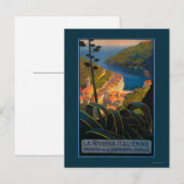 La Riviera Italienne Postkarte (Vorne/Hinten)