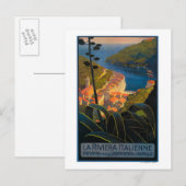 La Riviera Italienne Postkarte (Vorne/Hinten)