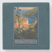 La Riviera Italienne Steinuntersetzer (Vorderseite)