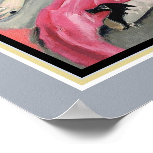 "La Robe Rose" von Kees van Dongen c.1919 Poster (Ecke)