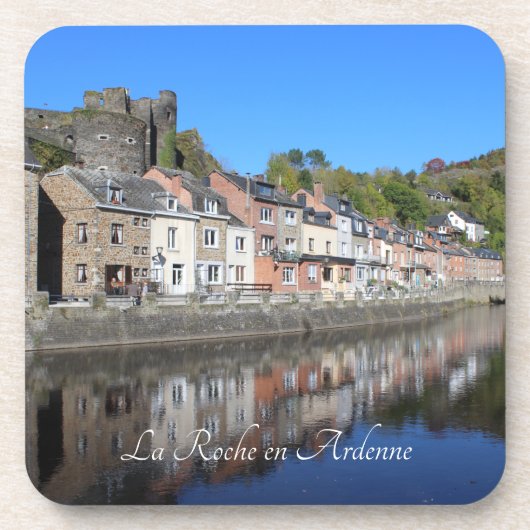La Roche en Ardenne View, Belgien Getränkeuntersetzer (Vorderseite)