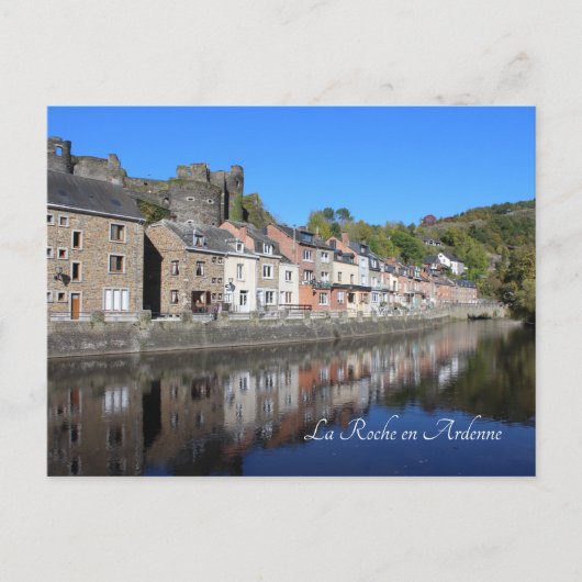 La Roche en Ardenne View, Belgien Postkarte (Vorderseite)