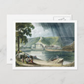 La Roche, from Views on the Seine, engraved by T Postkarte (Vorne/Hinten)