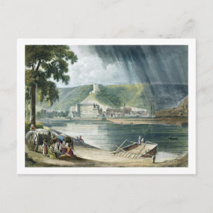 La Roche, from Views on the Seine, engraved by T Postkarte
