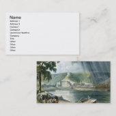 La Roche, "von den Ansichten über die Seine", Visitenkarte (Vorne/Hinten)