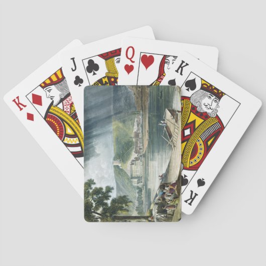 La Roche, von "Views on the Seine", mit der Gravur Spielkarten (Rückseite)