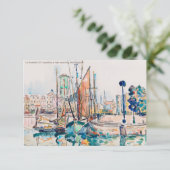 La Rochelle (1911) Gemälde von Paul Signac Dankeskarte (Stehend Vorderseite)