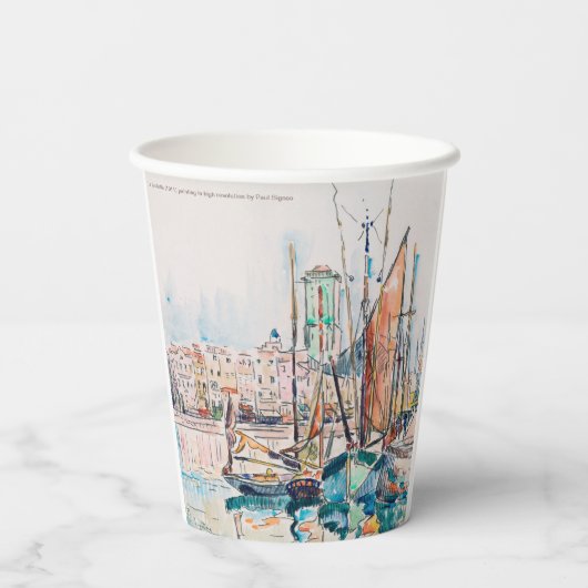 La Rochelle (1911) Gemälde von Paul Signac Pappbecher (Rückseite)