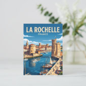 La Rochelle Frankreich Postkarte (Stehend Vorderseite)