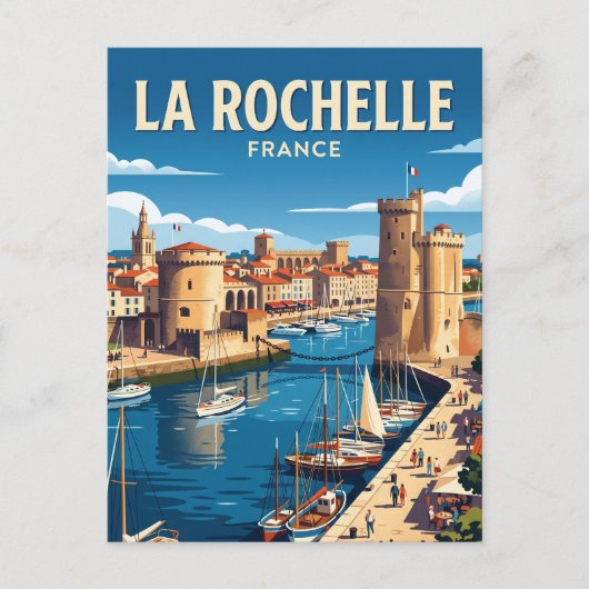 La Rochelle Frankreich Postkarte (Vorderseite)