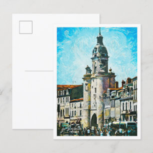 La Rochelle Frankreich Schöne Stadt mit Ölgemälden Postkarte