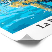 La Rochelle Frankreich Vintage Illustration Poster (Ecke)