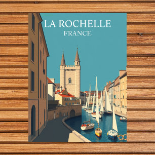La Rochelle, Frankreich: Vintage-Reise Kunst Postkarte