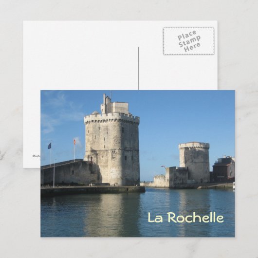 La Rochelle Postkarte (Vorne/Hinten)