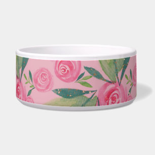La Rosa Aquarellpastellfarben Muster Blumenmuster  Napf