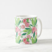 La Rosa Whimsy Gold Border Floral Tasse (VorderseiteRechts)