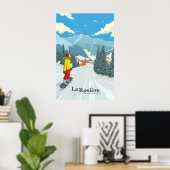 La Rosiere Snowboard Reiseplakat Poster (Heimbüro)