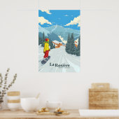 La Rosiere Snowboard Reiseplakat Poster (Küche)