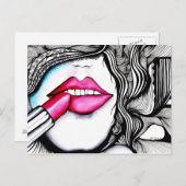 La Rouge Postkarte (Vorne/Hinten)