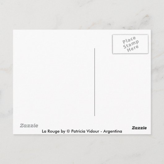 La Rouge Postkarte (Rückseite)