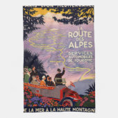 La route des Alpes Küchentuch (Vertikal)