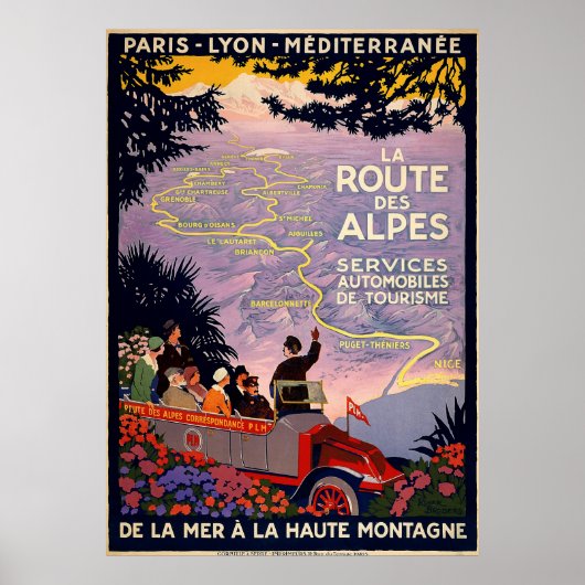 La route des Alpes Poster (Vorne)