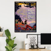 La route des Alpes Poster (Heimbüro)