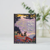 La route des Alpes Postkarte (Stehend Vorderseite)