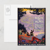 La route des Alpes Postkarte (Vorne/Hinten)
