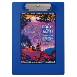 La Route Des Alpes Vintage PosterEuropa Klemmbrett