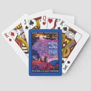 La Route Des Alpes Vintage PosterEuropa Spielkarten