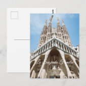 La Sagrada Familia, Barcelona Postkarte (Vorne/Hinten)