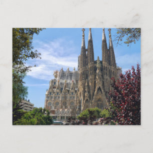 La Sagrada Familia, Barcelona, Spanien Feiertagspostkarte
