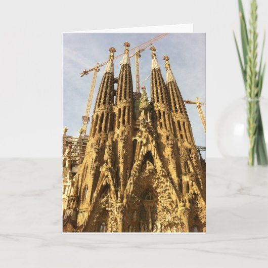 La Sagrada Familia, Barcelona, Spanien Karte (Vorderseite)