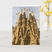 La Sagrada Familia, Barcelona, Spanien Karte (Gelbe Blume)