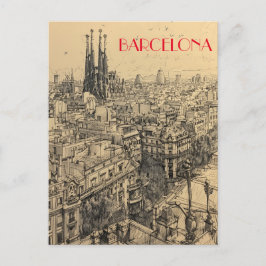 La Sagrada Familia Barcelona Spanien Postkarte