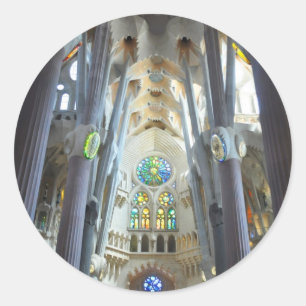La Sagrada Familia Runder Aufkleber