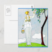 La Saison Des Prunes Mirabelles Postkarte (Vorne/Hinten)