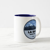 La Sal Mountains Utah Camping Zweifarbige Tasse (VorderseiteRechts)