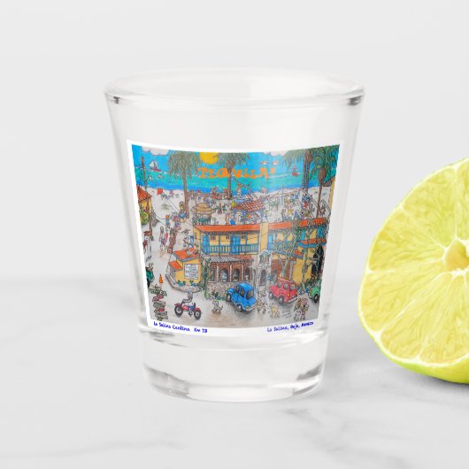 La Salina-Schussglas Schnapsglas (Vorderseite)