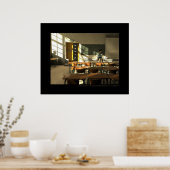 La salle de classe - Das Klassenzimmer Poster (Küche)