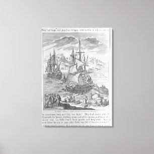 La Salles Landung in Texas Leinwanddruck