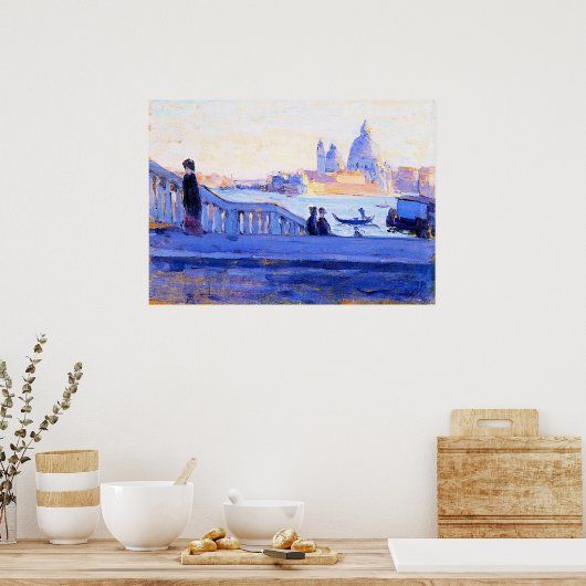 La Salute vom Ponte della Paglia Poster (Küche)
