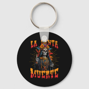 La Santa Muerte Zucker-Schädel La Catrina Cinco De Schlüsselanhänger