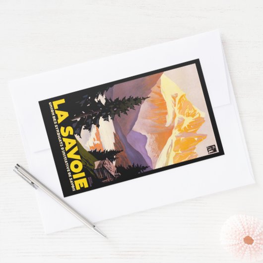 La Savoie Rechteckiger Aufkleber (Umschlag)