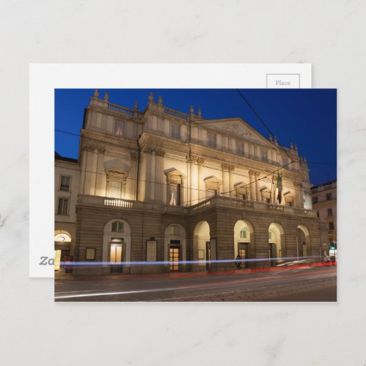 La Scala, Mailand Postkarte (Vorne/Hinten)