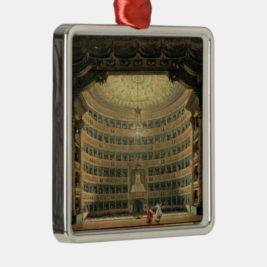 La Scala, Mailand, während einer Leistung Silbernes Ornament (Rechts)